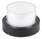 VT-828 8541 - 12W Round LED Wall Light, Black, 900lm, 3000K, IP65
