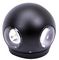 VT-834 8554 - 4W Round LED Wall Light, Black, 440lm, 4000K, IP65