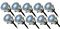 781470 - Landscape LED Deck Lights Kit, 2W, 22lm, Blue, IP65