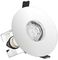 ILDLFR70D020 - Evofire Fire Rated Downlight with Insulation Guard, 70-100mm Cutout, IP65, Polished Chrome