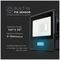 VT-118S-B 20257 - 10W LED Floodlight with PIR, 4000K, 735lm, Black, IP65