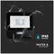 VT-118S-B 20257 - 10W LED Floodlight with PIR, 4000K, 735lm, Black, IP65