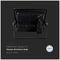 VT-118S-B 20257 - 10W LED Floodlight with PIR, 4000K, 735lm, Black, IP65