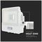 VT-128S-W 20273 - 20W LED Floodlight with PIR, 6500K, 1510lm, White, IP65