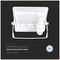 VT-128S-W 20273 - 20W LED Floodlight with PIR, 6500K, 1510lm, White, IP65