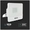 VT-128S-W 20273 - 20W LED Floodlight with PIR, 6500K, 1510lm, White, IP65