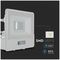 VT-118S-1-W 20294 - 10W LED Floodlight with PIR, 6500K, 735lm, White, IP65