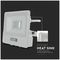 VT-118S-1-W 20294 - 10W LED Floodlight with PIR, 6500K, 735lm, White, IP65