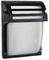 VT-754-MB 7076 - Wall Light, E27, Matt Black, Frosted, IP44