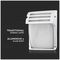 VT-754-MW 7077 - Wall Light, E27, Matt White, Frosted, IP44