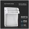 VT-754-MW 7077 - Wall Light, E27, Matt White, Frosted, IP44