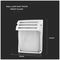 VT-754-MW 7077 - Wall Light, E27, Matt White, Frosted, IP44
