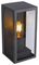 VT-837-B 8517 - Wall Light, E27, Matt Black, Clear, IP44