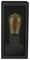 VT-837-B 8517 - Wall Light, E27, Matt Black, Clear, IP44