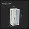 VT-837-W 8518 - Wall Light, E27, Matt White, Clear, IP44