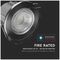 VT-885-N 8179 - 5W LED Fire Rated Spotlight Fitting, 6400K, Nickel