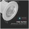 VT-885-W 8181 - 5W LED Fire Rated Spotlight Fitting, 6400K, White