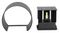 VT-756 217081 - 5W LED UP and Down Round Wall Light, 3000K, 700lm, Black