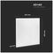 VT-6060 2160246 - 40W LED Panel Light, 600x600, 4500K, 4950lm, Pack of 6