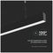 VT-7-40 21600 - 40W LED Slim Linear Suspension Light, 6400K, 3270lm, Black