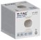 VT-836 218301 - 4W LED Cylinder Wall Light, 3000K, 450lm, IP65, White