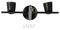 VT-812 218257 - 10W 2-Way LED Wall Light, 4000K, 1080lm, IP20, Black