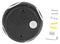 VT-834 218554 - 4W Round LED Wall Light, 428lm, 4000K, IP65, Black