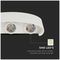 VT-846 218614 - 5W LED Oval Wall Light, 4000K, 630lm, IP65, White