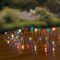 LS230114M - 200 LED Solar Microbrights Pinwire String Lights, Multicoloured, IP44, 5m