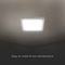 VT-60024 10514 - 24W Backlit Surface Mounted Square Panel, 3000K, 2500lm, Non-Dimmable