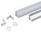 VT-8109 3353 - 2m Mounting Kit with Diffuser for LED Strip Corner, 15.8x15.8mm, Silver