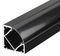 VT-8114 2877 - 2m Mounting Kit with Diffuser for LED Strip Corner, 19x19mm, Black