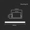 VT-9327 - 2m Mounting Kit with Diffuser for LED Strip Surface, 15.5x5.9mm, Silver