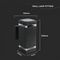 VT-968 - LED Square Up and Down Wall Light, E27, IP44, Black