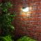 GH431 - 100 LED Solar Security Wall Light with PIR, 600lm, IP44, Black