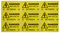 LDV40BSA - Danger 400 Volts Between Labels, Pack of 18