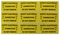 LDSECSA - Safety Electrical Connection Labels, Pack of 18