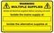 LDWMSSA - Warning Multiple Supplies Labels, Pack of 12