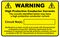 LDWHPCSA - Warning High Protective Conductors Labels, Pack of 12