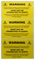 LDWPBCSA - Warning Protective Bonding Conductors Labels, Pack of 12
