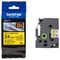TZESL651 - P-Touch Self-Laminating Labelling Tape Cassette, Black on Yellow, 24mm