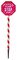 LB171236 - Red & White LED 'Santa Stop Here' Stake Light