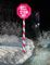 LB171236 - Red & White LED 'Santa Stop Here' Stake Light