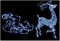 LV161027 - LED Acrylic Reindeer & Sleigh Christmas Light