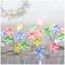 LB184712M - 80 Multi Action Multi Coloured Pin Wire Star Cluster Micro Brights with Timer