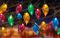 LV101642 - 40 Flame Lights with 80 Static Multi-coloured LEDs