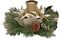 DF168113 - 60cm Poinsettia Champagne Gold Candle Holder Decoration