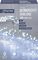 LV192174W - 430 LED White Multi-Action Ultrabright Garland Lights with Timer, Silver Cable, 10.7m