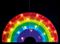 LB206110 - 45cm Rainbow Shape Light, Battery Operated