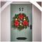 DF149184 - 60cm Poinsettia Decorative Wreath, Red / Gold